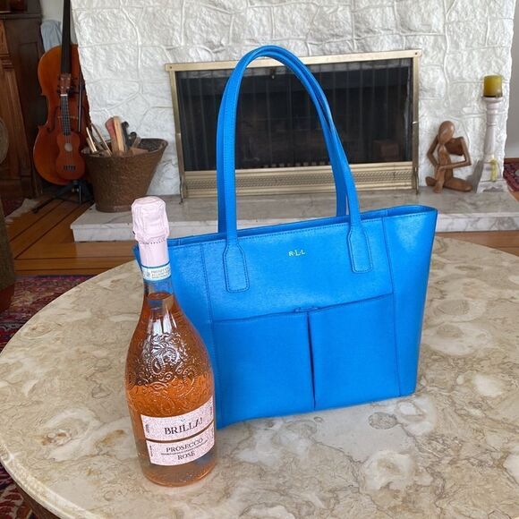 Ralph Lauren Newbury Pocket Shopper French Blue - Picture 3 of 12